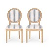 GDFStudio Newman French Country Upholstered Dining Chairs (Set of 2) - 2 of 4