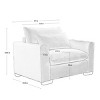 Single Recliner Sofa,Corduroy Deep Seat Single Sofa With Waist Pillow,Deep Seat Couch,Recliner Sofa For Living Room,Apartment-Cuddlewood - 4 of 4