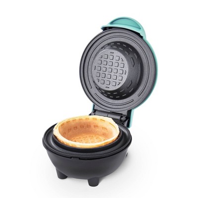 DASH Mini Waffle Bowl Maker for Breakfast, Burrito Bowls, Ice Cream and  Other Sweet Desserts, Recipe Guide Included - Aqua
