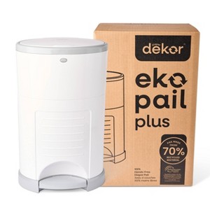 Diaper Dekor Eko Plus Diaper Pail - White - 1 of 4