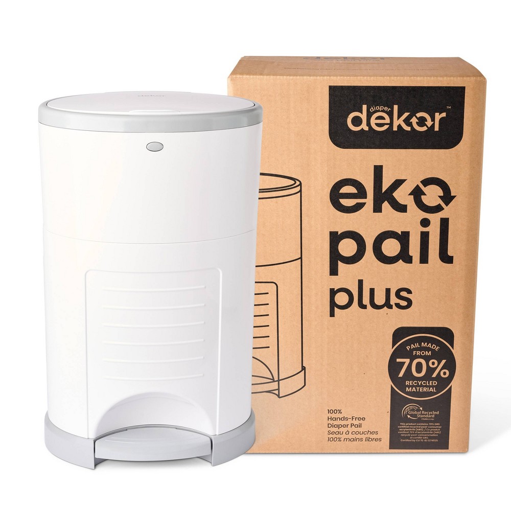 Photos - Other for Child's Room Diaper Dekor Eko Plus Diaper Pail - White