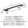 Amerock Cityscape Cabinet or Furniture Pull, 10 Pack - 3 of 4