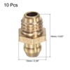 Unique Bargains Brass Straight Hydraulic Grease Fitting Accessories 10 Pcs - 2 of 4
