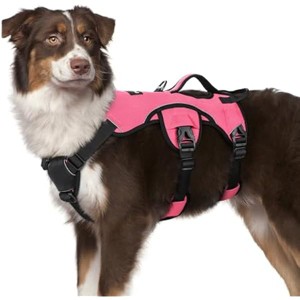 rabbitgoo Escape Proof Dog Harness, Soft Padded Full Body Pet Harness, Reflective Adjustable Walking Hiking Training, M, Pink - 1 of 1
