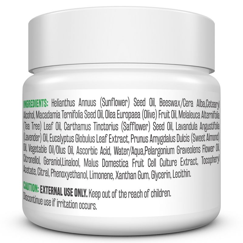 Tea Tree Balm, Natural Antifungal Cream, Infused with Almond Oil & Stem Cell, M3 Naturals, Tea Tree Oil, 2oz, 3 of 4