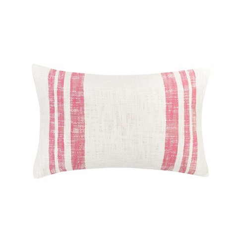 carol & frank Morgan Hibiscus Pink Woven Throw Pillow