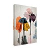 Canvas Wall Art - Treechild   'Umbrella Flowers No2' Wall Art for Living Room, Bedroom, or Office Décor by Trademark Fine Art - 2 of 4