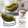 MOONMISS Outdoor Rocking Chair, Patio Oversized Wicker Egg Rocking Chair,Indoor & Outdoor Comfy Rocker Chair with Thick Cushion - 4 of 4