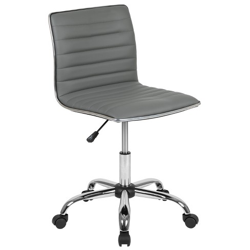 Armless Low Back Office Chair