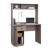 GDFStudio Harper 60"H Wood Desk with Hutch - 2 of 4