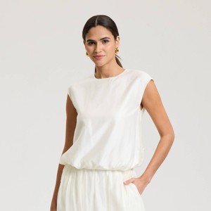 Women's Sleeveless Bubble Top - A New Day™ - 1 of 3