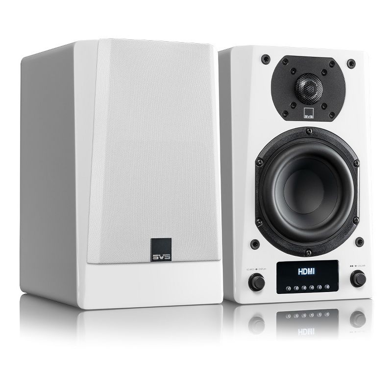 SVS Prime Wireless Pro Powered Speaker System with Chromecast and Airplay 2 - Pair (Piano Gloss White), 2 of 14