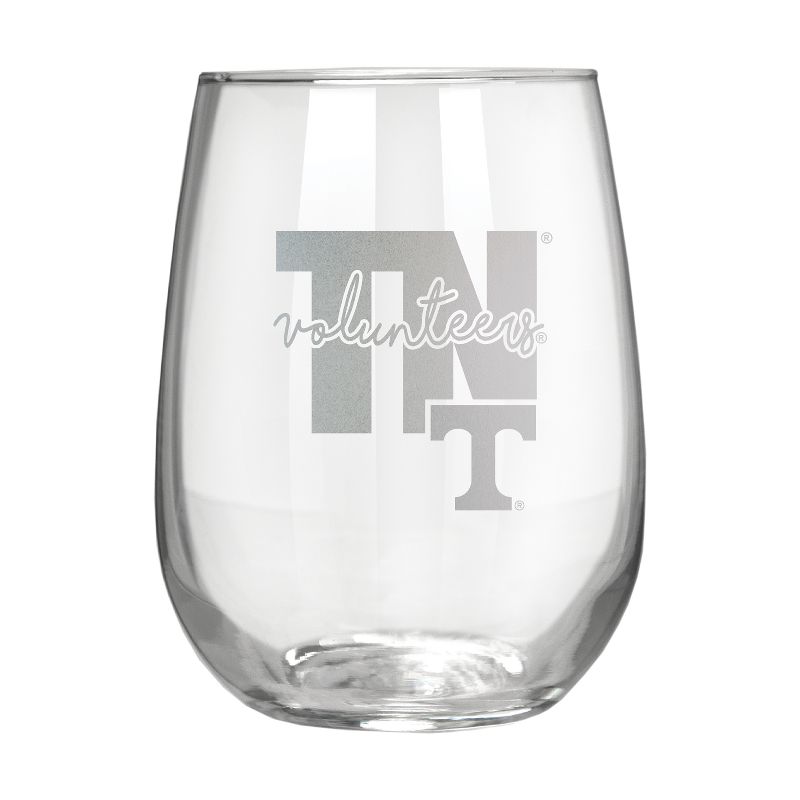 NCAA Tennessee Volunteers The Vino Stemless 17oz Wine Glass - Clear, 1 of 2
