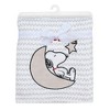 Bedtime Originals Snoopy Love Soft White/Taupe Fleece Baby Blanket w/ Applique - 4 of 4