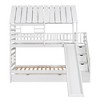 YOOCOZZ Twin over Twin House Bunk Bed with Trundle and Slide, Storage Staircase - 3 of 4