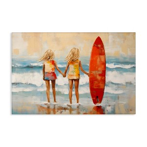 Stupell Industries Kids & Beach Surfboard Canvas Wall Art - 1 of 4