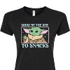 Women's - Star Wars - The Mandalorian Grogu The Way To Snacks Fitted Graphic T-Shirt - 2 of 3