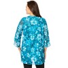 Woman Within Miracle Mesh Tulip Three-Quarter Sleeve Tunic - 3 of 4