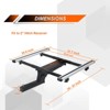 TOOENJOY Multifunctional Hitch Rack Platform, Folding Hitch Cargo Carrier, Suitable for Bike Racks, Cargo Baskets and Boxes, 200 LBS Capacity - 3 of 4