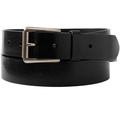 Mens Black Leather Belt With Gun Metal Buckle BELT DESIGNS, 42% OFF