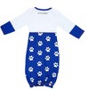 Pavilion Gift Company - Pawprint Puppy - 0-3 Months Gown with Mitten Cuffs - Leotards and Bodysuits - 3 of 4