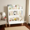 Mshliw Kids Bookshelf and Toy Storage Organizer with Legs, 3-Tier Bookcase with Bin, MDF and Pine Book Shelf for Nursery or Playroom - 2 of 4