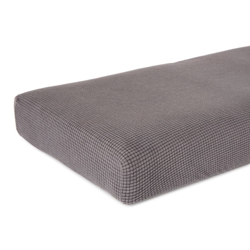 Juvale Large Stretch Couch Cushion, Replacement Slipcover for Couches, Sectionals, Armchairs, Patio Furniture, Campers, 59-70 Inch, Gray, 3 of 7