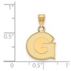 Black Bow Jewelry 14k Yellow Gold Georgetown Hoyas NCAA Small Pendant - 2 of 3