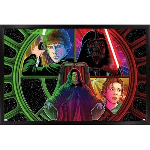 Trends International Star Wars: The Return Of The Jedi By Cole Thompson Framed Wall Poster Prints - 1 of 4