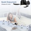 Airsurfer 22" 3-Blade Flush Mount Indoor Ceiling Fan with LED Light and Remote Control - 4 of 4