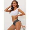 Allegra K Women's Unlined No Show Stretch Solid Invisible Briefs - 4 of 4