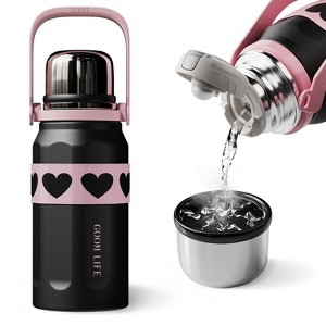 ZACHVO 320Z Insulated Tumbler, 24H Hot 72H Cold, 7-Layer Vacuum, Leakproof Stainless Steel Bottle with Handle & Strap - 1 of 4