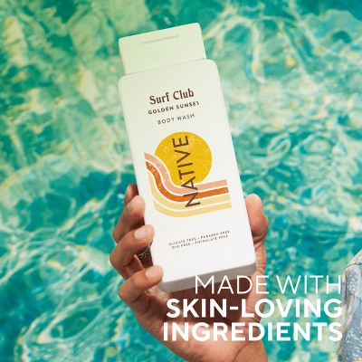Native Limited Edition Surf Club Body Wash - Golden Sunset - 18 fl oz