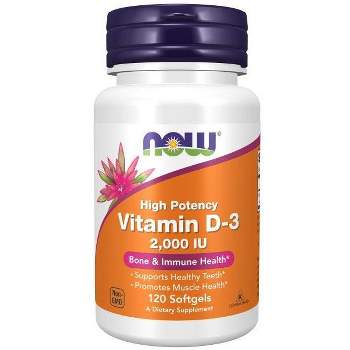 Now Foods Vitamin D-3 2,000 IU  -  120 Softgel