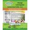 Larissa Veronica Orange Lemongrass Sumatra Decaf Coffee (Gourmet, Naturally Flavored, Whole Coffee Beans) (8 oz, ZIN: 560768) - 2 of 4