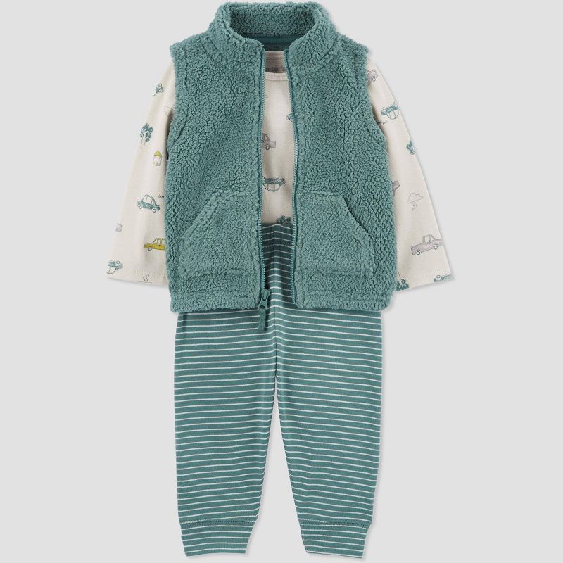 Carter&#39;s Just One You&#174;️ Baby Boys&#39; Vest &#38; Bottom Set - Green, 3 of 8