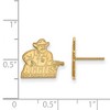 Black Bow Jewelry 10k Yellow Gold New Mexico State Aggies NCAA Post Earrings - 2 of 3