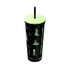 Zak Designs 23 fl oz Stainless Steel Wicked Kendall Straw Tumbler Black - 3 of 4