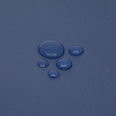Navy Blue Faux Leather Placemats with Coasters, Set of 8
