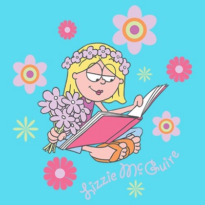 Lizzie McGuire Girl's Lizzie McGuire Floral Girl Graphic Graphic Cropped T-Shirt - Blue - Medium — фото 2
