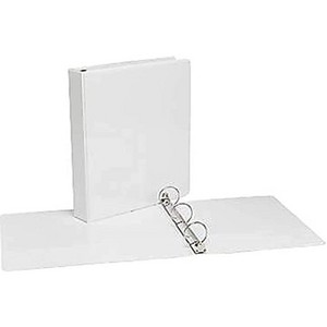 MyOfficeInnovations 1-1/2" Simply View Binders with Round Rings White 12/Pack 358170 - 1 of 4