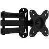 Mount-It! TV Wall Mount, Universal Fit for 13 - 30 in. TVs & Computer Monitors | Full Motion Tilt & Swivel 14 in. Extension Arm | Black - 2 of 4