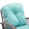 KTMBDW Patio Wicker Chairs Swivel Rocker - Outdoor Swivel Rocking Chairs Set of 2 with Rattan Side Table, 3 Piece Patio Sets for Porch Pool - 2 of 4