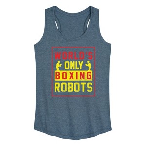 Women's - Rock 'Em Sock 'Em Robots - World's Only Boxing Robots Graphic Racerback Tank - 1 of 4