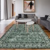 COZONY  Vintage Floral Area Rug, Non-Slip Washable Low Pile Carpet, Indoor Distressed Accent Floor Cover for Living Room and Bedroom - 4 of 4