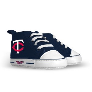 BabyFanatic Pre-Walkers High-Top Unisex Baby Shoes -  MLB Minnesota Twins - 1 of 4
