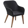 vidaXL Outdoor Dining Set Black and Dark Grey - 4 of 4