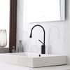 BWE Single Hole Single-Handle HIgn-Arc Bathroom Faucet in Matte Black - 2 of 4