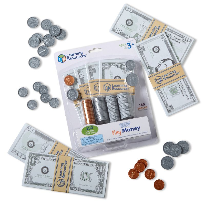 Learning Resources Pretend and Play Money, 1 of 5