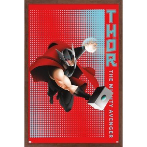 Trends International Marvel Shape of a Hero - Thor Framed Wall Poster Prints - 1 of 4